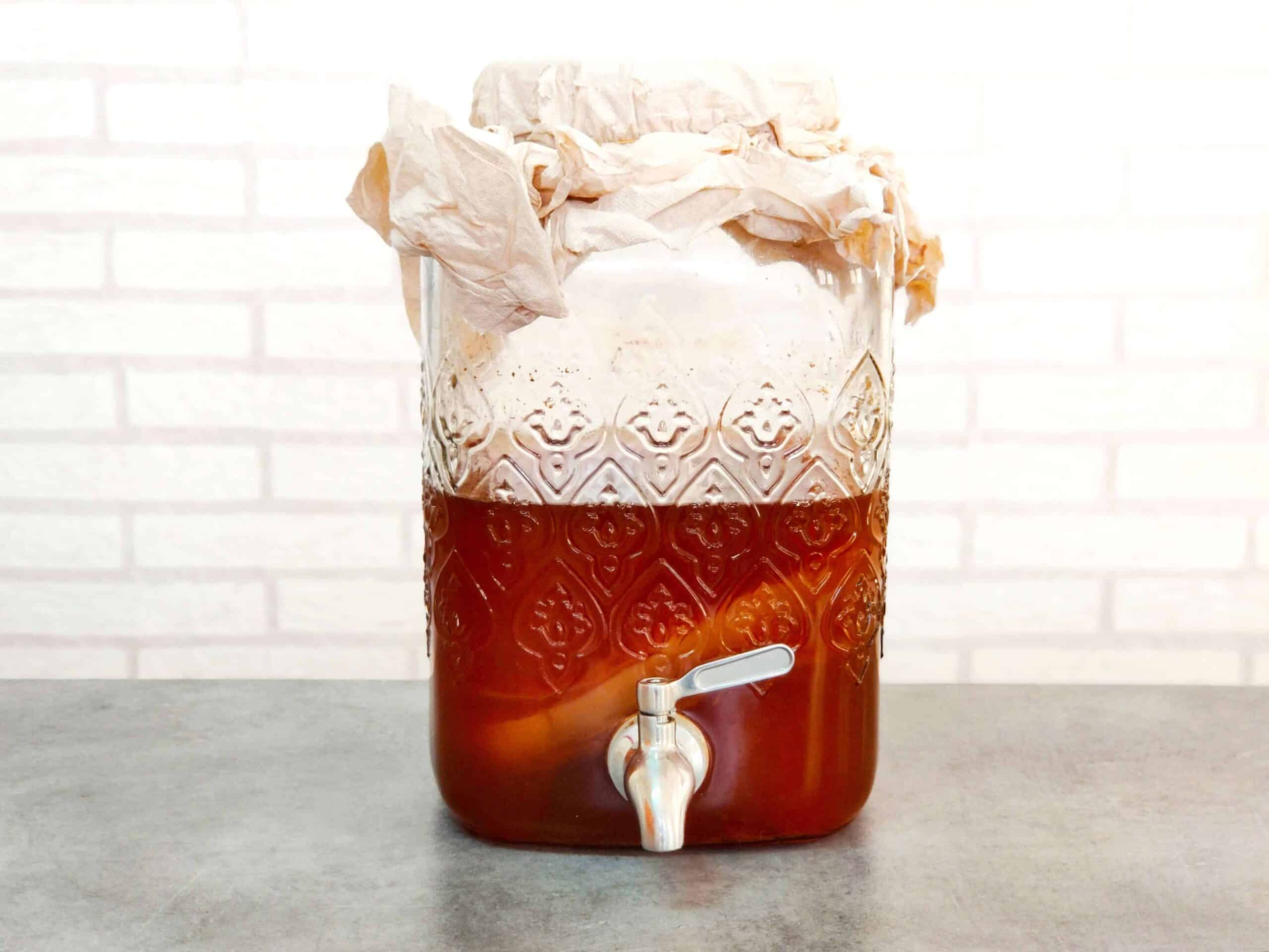 Kombucha casera paso a paso