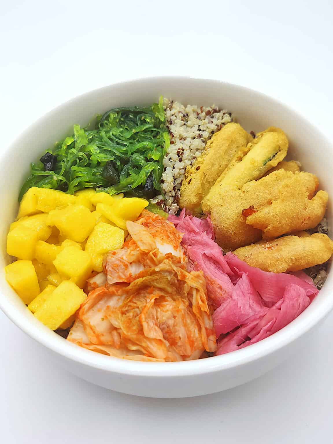 Curso online de poke bowls veganos Escuela Vegetariana