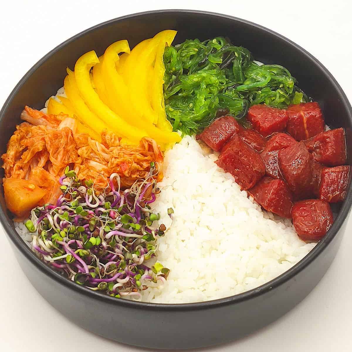 Poke bowls 100% vegetales